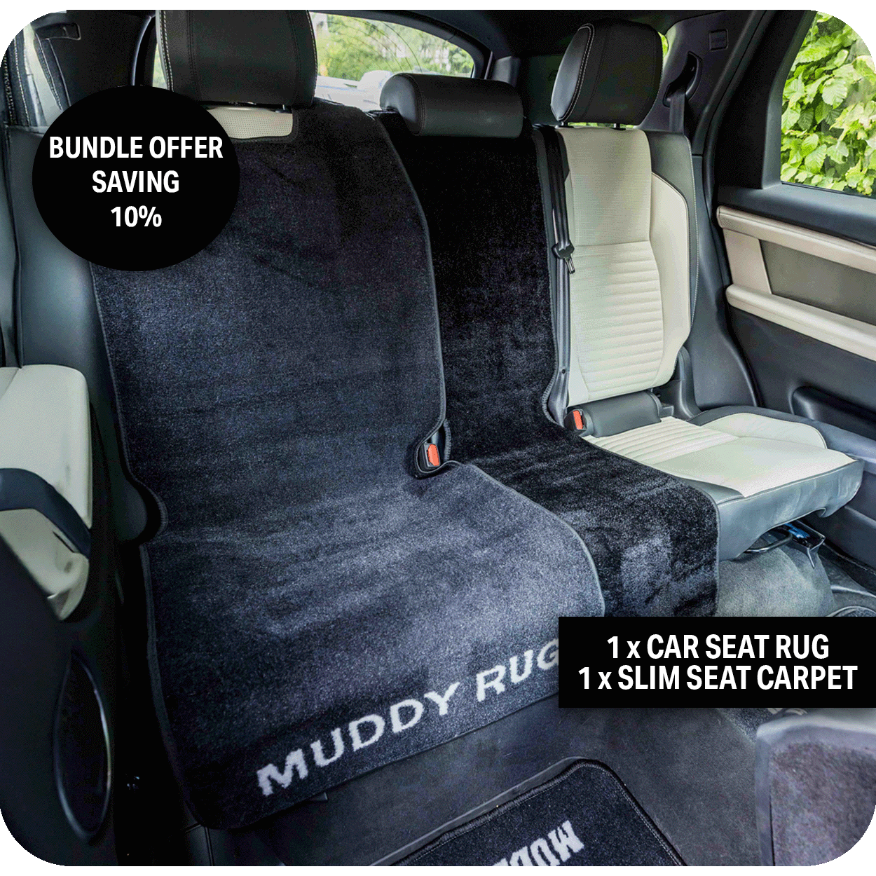 Half Back Seat Rug Set