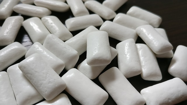 pile of chewing gum.